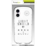 TR-IP24L2-LD-CLCL [iPhone 16 Plus用 [LIGHT SHIELD] 衝撃吸収 ハイブリッドクリアケース]