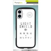 TR-IP24L2-LD-CLBK [iPhone 16 Plus用 [LIGHT SHIELD] 衝撃吸収 ハイブリッドクリアケース ブラック]