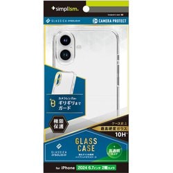 TR-IP24L2-CGSL-PCCCL [iPhone 16 Plus用 [GLASSICA Solid] 超精密設計 背面ガラスケース クリア]