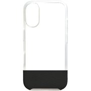 AM-IP24M2-FI-BK [iPhone 16用 [FINO] 背面クリアハイブリッドレザーケース ブラック]