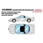 EM666G 1/43 ホンダ NSX-R NA1 1992 Head lamp open セブリングシルバーメタリック [レジンキャストミニカー]
