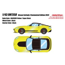 EM735D 1/43 日産 フェアレディ Z Customized Edition 2024 イカズチイエロー/スーパーブラック [レジンキャストミニカー]