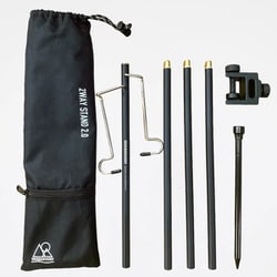 2WAY STAND 2.0 BLACK [アウトドア ランタンスタンド]
