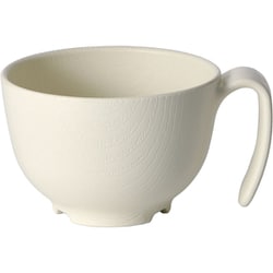 木目持ちやすいハンドル付茶碗 クリーム NBLS1HB