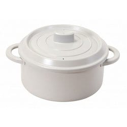 電子レンジ専用鍋 ザル付 日本製 おまかせ！ グレー HC-606