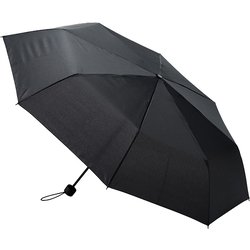大判耐風UV折りたたみ傘（セミオートタイプ） 60cm ブラック TS-1787-009