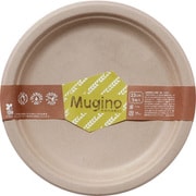 mugino ラウンドプレート 紙皿 23cm 5枚 ナチュラル MG-02