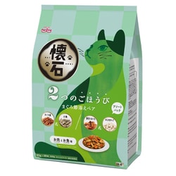 懐石 2つのごほうび まぐろ節添えペア [猫用 キャットフード 650g（65g×10袋） 総合栄養食]