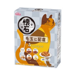 懐石 5つのごほうび 毛玉に配慮 [猫用 キャットフード 180g（18g×10袋） 総合栄養食]