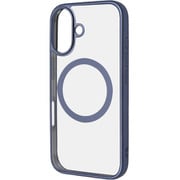RT-P46MG3/LAM [iPhone 16用 Like standard MagSafe対応 マグネットアクセサリー対応 衝撃吸収 バンパー マット メタリック ハイブリッドケース/ライトブルー]