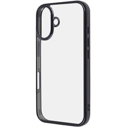 RT-P46CC16/BM [iPhone 16用 Like standard 衝撃吸収 バンパー メタリック ハイブリッドケース/ブラック]
