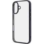 RT-P46CC16/BM [iPhone 16用 Like standard 衝撃吸収 バンパー メタリック ハイブリッドケース/ブラック]