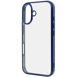 RT-P46CC16/AM [iPhone 16用 Like standard 衝撃吸収 バンパー メタリック ハイブリッドケース/ブルー]
