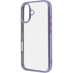 RT-P46CC16/LDM [iPhone 16用 Like standard 衝撃吸収 バンパー メタリック ハイブリッドケース/ラベンダー]