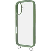 RT-P46CMD1/OV [iPhone 16用 Like standard Puffull 耐衝撃 バンパー ストラップ金具付き ハイブリッドケース/カーキ]