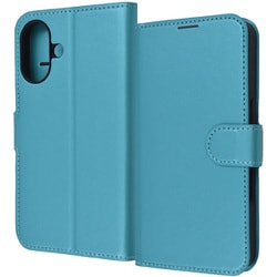 RT-P46ELC1/A [iPhone 16用 Like standard 耐衝撃 マグネットベルト シンプル 手帳型レザーケース/シャイニーブルー]