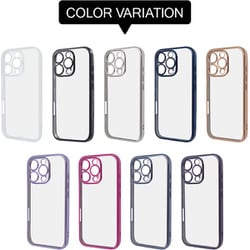 RT-P47PFC2/AM [iPhone 16 Pro用 Like standard 精密設計 カメラ保護 衝撃吸収 バンパー メタリック TPUソフトケース/ブルー]