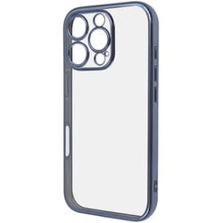 RT-P47PFC2/LAM [iPhone 16 Pro用 Like standard 精密設計 カメラ保護 衝撃吸収 バンパー メタリック TPUソフトケース/ライトブルー]