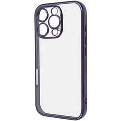 RT-P47PFC2/VM [iPhone 16 Pro用 Like standard 精密設計 カメラ保護 衝撃吸収 バンパー メタリック TPUソフトケース/パープル]