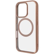 RT-P47MG3/PGM [iPhone 16 Pro用 Like standard MagSafe対応 マグネットアクセサリー対応 衝撃吸収 バンパー マット メタリック ハイブリッドケース/ピンクゴールド]