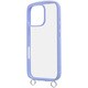 RT-P47CMD1/PA [iPhone 16 Pro用 Like standard Puffull 耐衝撃 バンパー ストラップ金具付き ハイブリッドケース/ペールブルー]