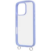 RT-P47CMD1/PA [iPhone 16 Pro用 Like standard Puffull 耐衝撃 バンパー ストラップ金具付き ハイブリッドケース/ペールブルー]