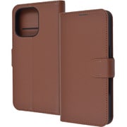 RT-P47ELC1/DK [iPhone 16 Pro用 Like standard 耐衝撃 マグネットベルト シンプル 手帳型レザーケース/ブラウン]