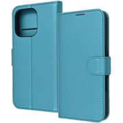 RT-P47ELC1/A [iPhone 16 Pro用 Like standard 耐衝撃 マグネットベルト シンプル 手帳型レザーケース/シャイニーブルー]