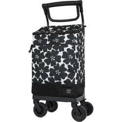 4輪 ショッピングカート 24L F.ブラック GM-125
