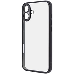 RT-P48PFC2/BM [iPhone 16 Plus用 Like standard 精密設計 カメラ保護 衝撃吸収 バンパー メタリック TPUソフトケース/ブラック]