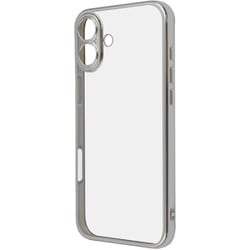 RT-P48PFC2/SVM [iPhone 16 Plus用 Like standard 精密設計 カメラ保護 衝撃吸収 バンパー メタリック TPUソフトケース/シルバー]