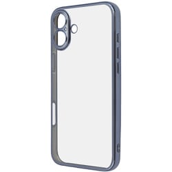 RT-P48PFC2/LAM [iPhone 16 Plus用 Like standard 精密設計 カメラ保護 衝撃吸収 バンパー メタリック TPUソフトケース/ライトブルー]