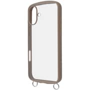 RT-P48CMD1/BE [iPhone 16 Plus用 Like standard Puffull 耐衝撃 バンパー ストラップ金具付き ハイブリッドケース/ベージュ]