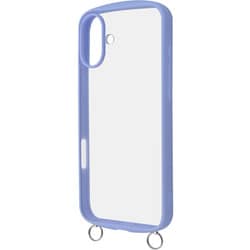 RT-P48CMD1/PA [iPhone 16 Plus用 Like standard Puffull 耐衝撃 バンパー ストラップ金具付き ハイブリッドケース/ペールブルー]