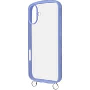 RT-P48CMD1/PA [iPhone 16 Plus用 Like standard Puffull 耐衝撃 バンパー ストラップ金具付き ハイブリッドケース/ペールブルー]