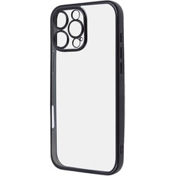 RT-P49PFC2/BM [iPhone 16 Pro Max用 Like standard 精密設計 カメラ保護 衝撃吸収 バンパー メタリック TPUソフトケース/ブラック]