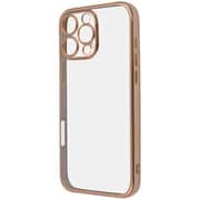 RT-P49PFC2/PGM [iPhone 16 Pro Max用 Like standard 精密設計 カメラ保護 衝撃吸収 バンパー メタリック TPUソフトケース/ピンクゴールド]