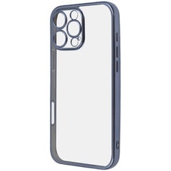RT-P49PFC2/LAM [iPhone 16 Pro Max用 Like standard 精密設計 カメラ保護 衝撃吸収 バンパー メタリック TPUソフトケース/ライトブルー]