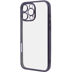 RT-P49PFC2/VM [iPhone 16 Pro Max用 Like standard 精密設計 カメラ保護 衝撃吸収 バンパー メタリック TPUソフトケース/パープル]
