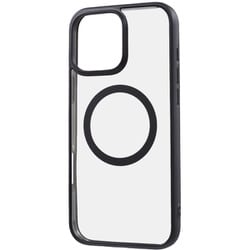 RT-P49MG3/BM [iPhone 16 Pro Max用 Like standard MagSafe対応 マグネットアクセサリー対応 衝撃吸収 バンパー マット メタリック ハイブリッドケース/ブラック]