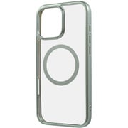 RT-P49MG3/LGM [iPhone 16 Pro Max用 Like standard MagSafe対応 マグネットアクセサリー対応 衝撃吸収 バンパー マット メタリック ハイブリッドケース/ライトグリーン]