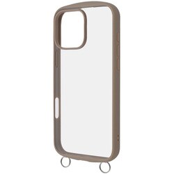 RT-P49CMD1/BE [iPhone 16 Pro Max用 Like standard Puffull 耐衝撃 バンパー ストラップ金具付き ハイブリッドケース/ベージュ]
