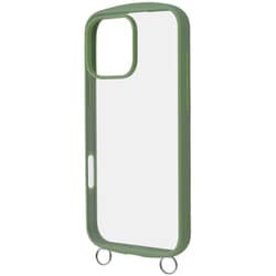 RT-P49CMD1/OV [iPhone 16 Pro Max用 Like standard Puffull 耐衝撃 バンパー ストラップ金具付き ハイブリッドケース/カーキ]