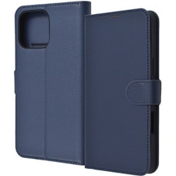RT-P49ELC1/DN [iPhone 16 Pro Max用 Like standard 耐衝撃 マグネットベルト シンプル 手帳型レザーケース/ダークネイビー]