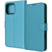RT-P49ELC1/A [iPhone 16 Pro Max用 Like standard 耐衝撃 マグネットベルト シンプル 手帳型レザーケース/シャイニーブルー]