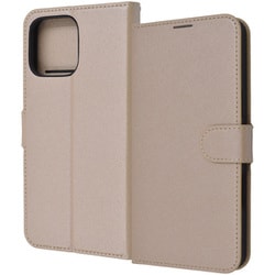 RT-P49ELC1/BE [iPhone 16 Pro Max用 Like standard 耐衝撃 マグネットベルト シンプル 手帳型レザーケース/シャイニーベージュ]