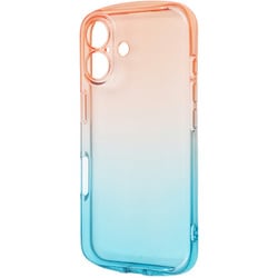 IN-P46TC12/RAM [iPhone 16用 耐衝撃 バンパー 精密設計 カメラ保護 グラデーション TPUソフトケース/レッド_ブルー]
