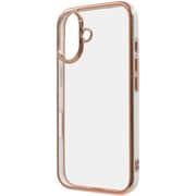 IN-P46CC17/WGD [iPhone 16用 LUSTANT 衝撃吸収 バンパー キラキラ メタリック カラフル ハイブリッドケース/ホワイト_ゴールド]