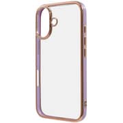 IN-P46CC17/LDGD [iPhone 16用 LUSTANT 衝撃吸収 バンパー キラキラ メタリック カラフル ハイブリッドケース/ラベンダー_ゴールド]