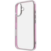 IN-P46CC17/LPSV [iPhone 16用 LUSTANT 衝撃吸収 バンパー キラキラ メタリック カラフル ハイブリッドケース/ライトピンク_シルバー]